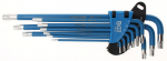 L tipo veržliarakčio rinkinys | &bdquo;T-Star&ldquo; (&bdquo;Torx&ldquo;) / &bdquo;T-Star&ldquo;, apsaugotas nuo klastojimo (&bdquo;Torx&ldquo;) T10-T50 | 9 vnt. BGS Technic-35105
