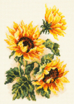 Siuvinėjimo rinkinys Magic Needle Three Sunflowers 40-78
