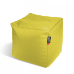 Pufas Qubo&trade; Cube, dirbtinė oda, &scaron;viesiai geltonas