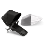 Bugaboo Donkey 5 Duo papildoma vežimėlio sėdynė, Midnight Black/Midnight Black
