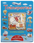 Transportas. Su 20 magnetukų. 3-4 metų vaikams