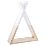 Tipi lentyna - 30 x 39 x 10 cm - Pu&scaron;is - Balta 30 cm Ruda ir Rožinė