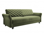 Trivietė sofa - lova Rona. žalia