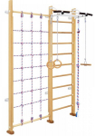 Medinė &scaron;vedi&scaron;ka gimnastikos sienelė Sanro Climber natūrali, 243x174cm, -