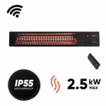 Halogeninis infraraudonųjų spindulių lauko &scaron;ildytuvas Sunred Dark Smart su WI-FI