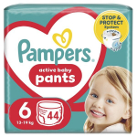 Sauskelnės-kelnaitės Pampers Pants, 6 Dydis, 14-19 kg, 44 vnt.