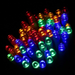 LED lempučių girlianda pakraunama baterijomis (120 LED, spalvota)