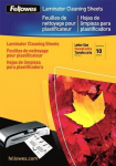 Laminavimo aparato ACC valymo lapas Fellowes, 10 vnt.