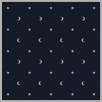 Moon and Stars kilimėlis taro kortoms