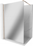 Walk-in du&scaron;o sienelė Mexen Kioto, rose gold/veidrodinis stiklas, 70,80,90,100,110,120x200 cm