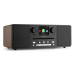 Audizio Naples internetinis radijo imtuvas CD/BT/DAB+/Internet rudas medis