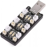 1 vnt. 1S LiPo akumuliatoriaus įkroviklis USB 3.8V / 4.35V 6 kanalų LiSV įkroviklis 1S Small Tiny Whoop Blade Inductrix Micro JST 1.25 JST-PH 2.0 mCX mCPX jungtys