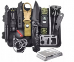 Daugiafunkcis i&scaron;gyvenimo rinkinys Mega Survival Kit 18in1, 4.5cm