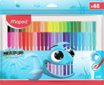 Maped Colorpeps Ocean 48 spalvų flomasteriai su plastikiniu dėklu
