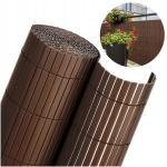 Balkono/terasos apsauga nuo saulės - užuovėja Plast PVC 1,4 x 3 m, Ruda