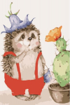 Tapyba pagal skaicius TM Varvikas Surprised Hedgehog MC1074e 20x30 cm