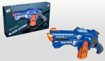 Žaislinis pusiau automatinis pistoletas su mink&scaron;tomis kulkomis Blaze Storm, mėlynas, 9d.