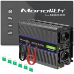 Qoltec Monolith 3000 MS Wave įtampos keitiklis | nuo 12V iki 230V | 1500/3000W | USB