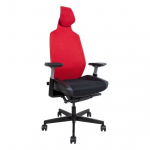 Žaidimų kėdė Home4You Ronin, juoda/raudona