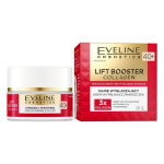 Dieninis kremas Eveline Cosmetics Lift Booster Kollagenas 40+ Stangrinamasis nuo rauk&scaron;lių