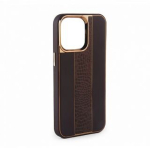 iLike  Apple  iPhone 14 Leather Case Customized  Brown
