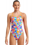 Funkita maudymosi kostiumėlis mergaitėms Swim Swan FKS030G71326, įvairių spalvų