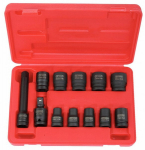 Smūginių galvučių komplektas KS tools 1/2, 10-24mm 12-vnt