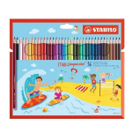 Akvareliniai pie&scaron;tukai Stabilo Aquacolor 36 spalvų