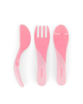 Stalo įrankiai Twistshake, 6 mėn+, pastel pink