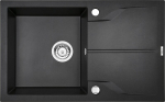 Deante granitinė virtuvinė plautuvė Deante Andante Flush ZQN G11F, Graphite