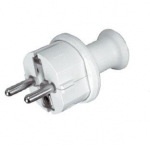 Baltas Schuko ki&scaron;tukas 230v 16a, 74x36.5mm