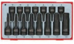 Teng Tools smūginės &scaron;e&scaron;iakampės galvutės 1/2" ir 3/8" 15 vnt.