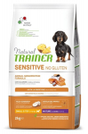 Natural Trainer Sensitive No Gluten mažų ir itin mažų veislių seniems &scaron;unims su la&scaron;i&scaron;a 2kg