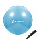 Gimnastikos kamuolys Springos, mėlynas