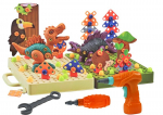 3D statybos dėlionės blokai Dinozaurai Lean Toys