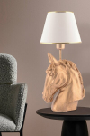 Stalo lempa Horse - White, Gold