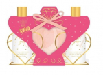 Rinkinys Aurora XoXo: du&scaron;o želė, 150 ml + kūno balzamas, 150 ml + du&scaron;o kempinė