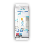 Drėgnos servetėlės virtuvės pavir&scaron;iams valyti Purfix Express Cleaning, 60 vnt.