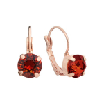 Auskarai moterims DiamondSky &bdquo;Glory II (Smoked Amber)&ldquo; su Swarovski kristalais