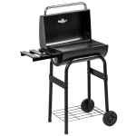 Anglies grilis Smoker BBQ-Grill, 1 lentynėlė, su termometru, 83 x 46,5 x 115 cm, juodas