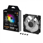 ASUS TUF Gaming TR120 ARGB Atvirk&scaron;tinis Ventiliatorius - Vienetas, Kompiuterio Korpusui, 12 cm, Juodas