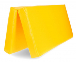 Sulankstomas gimnastikos čiužinys Sanro, 100x100x10 cm, geltonas, -