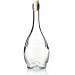 Stiklinis vyno butelis, 500 ml.