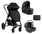 Universalus vežimėlis KikkaBoo Ava 3in1, Black