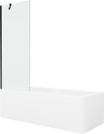 Vonia Mexen Cubik su apdaila ir stiklo sienele, 150x70 cm + 70 cm