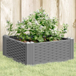 Sodo lovelis su kuoliukais, pilkas, 42,5x42,5x28,5cm, pp