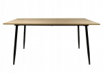 Stalas Ivor, 160x90x75 cm, rudas/juodas