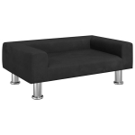 Vaiki&scaron;ka sofa, juodos spalvos, 70x45x26,5cm, aksomas