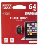 USB laikmena Goodram 64GB USB 3.0, 64 GB, 3.0 (3.1 Gen 1), USB Type-A jungtis, 60 MB/s, Kiti, Sidabrinė