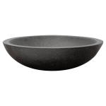 Apvalus praustuvas 45 x 45 x 12.5 cm, juodas